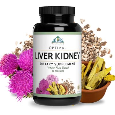 Optimal Health Systems LiverKidney Detox Cleanse Milk Thistle, Dandelion, Barberry, Molasses Opti-Blend Enzymes for Absorption 90 Capsules