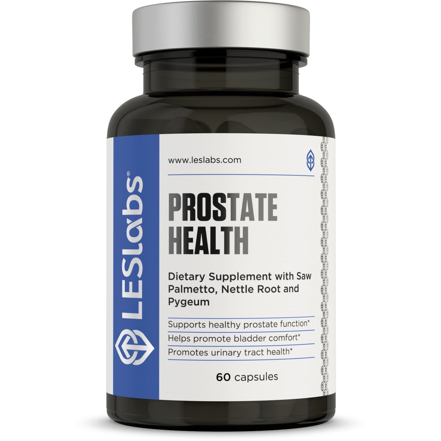 LES Labs Prostate Health - Prostate Support, Urinary Tract Health, Fewer Bathroom Visits Improved Sleep - Saw Palmetto, Pygeum, Beta Sitosterol Nettle Root - Non-GMO Supplement - 60 Capsules