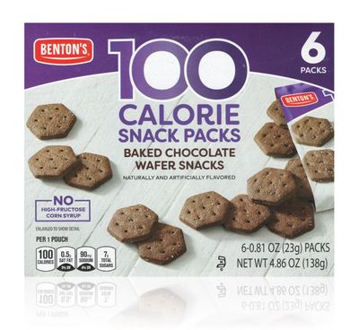 Bentons 100 Calorie Baked Wafer Snack Packs (1 Box, Chocolate)