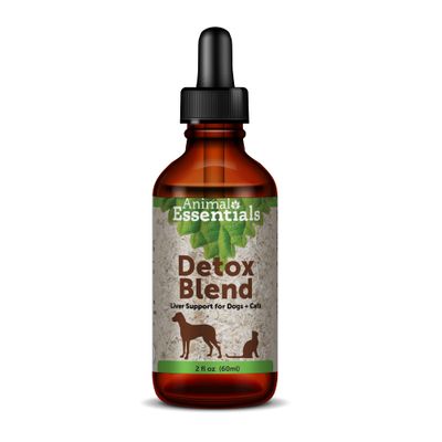Animal Essentials Detox Blend - Liver Support for Dogs Cats, Liver Supplement, Herbal Formula, Human Grade Herbs, Animal Wellness Tonics - 2 Fl Oz