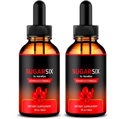 NutraRize 2 Pack SugarSix Drops, Official Sugar Six Liquid Formula, All Natural Support for Stable and Healthy Levels, Premium Dropper to Maintain Good Circulation, Sugar Six Review 60 Servings