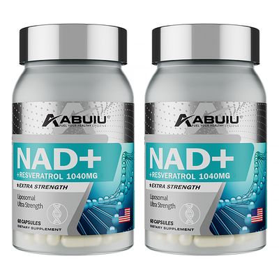NAD Supplement for Women Men, NAD Resveratrol Supplement 1000mg, Pure Organic High Purity Liposomal NAD Plus Cell Regenerator - Support Energy Healthy Aging, USA Made, 120 Capsules 2 Packs