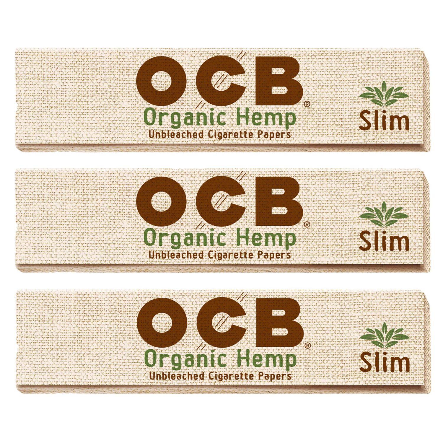 OCB Slim King Organic Rolling Papers - 3 Packs