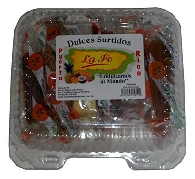 Assortment Sweets of Puerto Rico Surtido De Dulces Tipicos De Puerto Rico 21 Pieces 1 Oz Eachpiece By Fabrica De Dulces La Fe