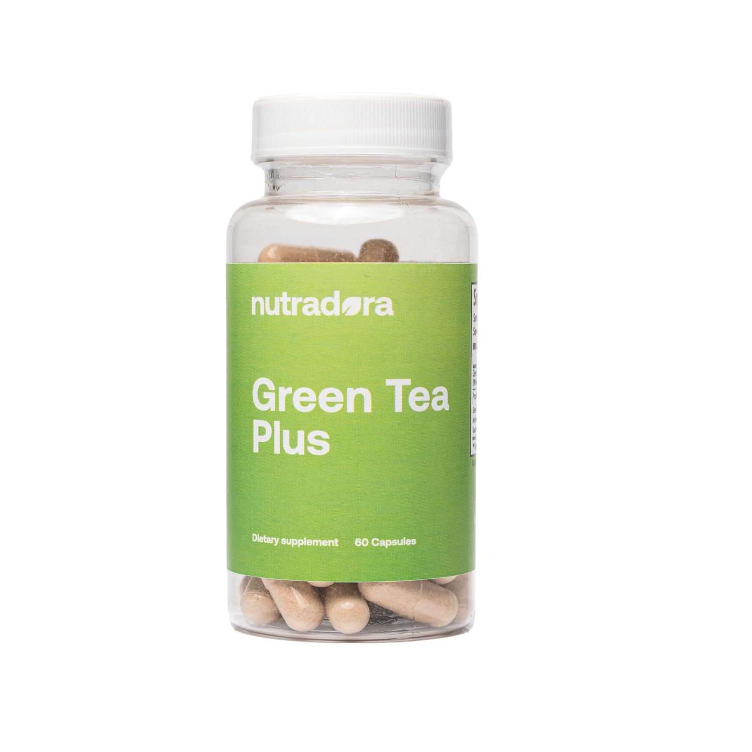 Nutradora Green Tea Extract Capsules with EGCG and Green Coffee Bean Extract - Organic Herbal Supplement with Digestion Support for Women and Men, Vegan, 60 Pills