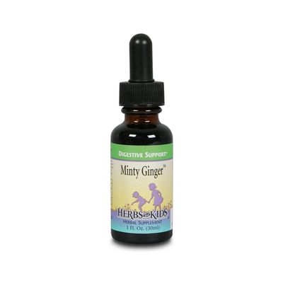 Herbs For Kids Minty Ginger, Liquid, Unflavored Btl-Glass 1oz