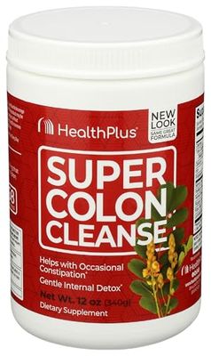 Health Plus Super Colon Cleanse - 10-Day Cleanse - Detox, Gluten Free, Dairy Free, Natural Herbal Ingredients More than 1 Cleanse, 12 Ounces