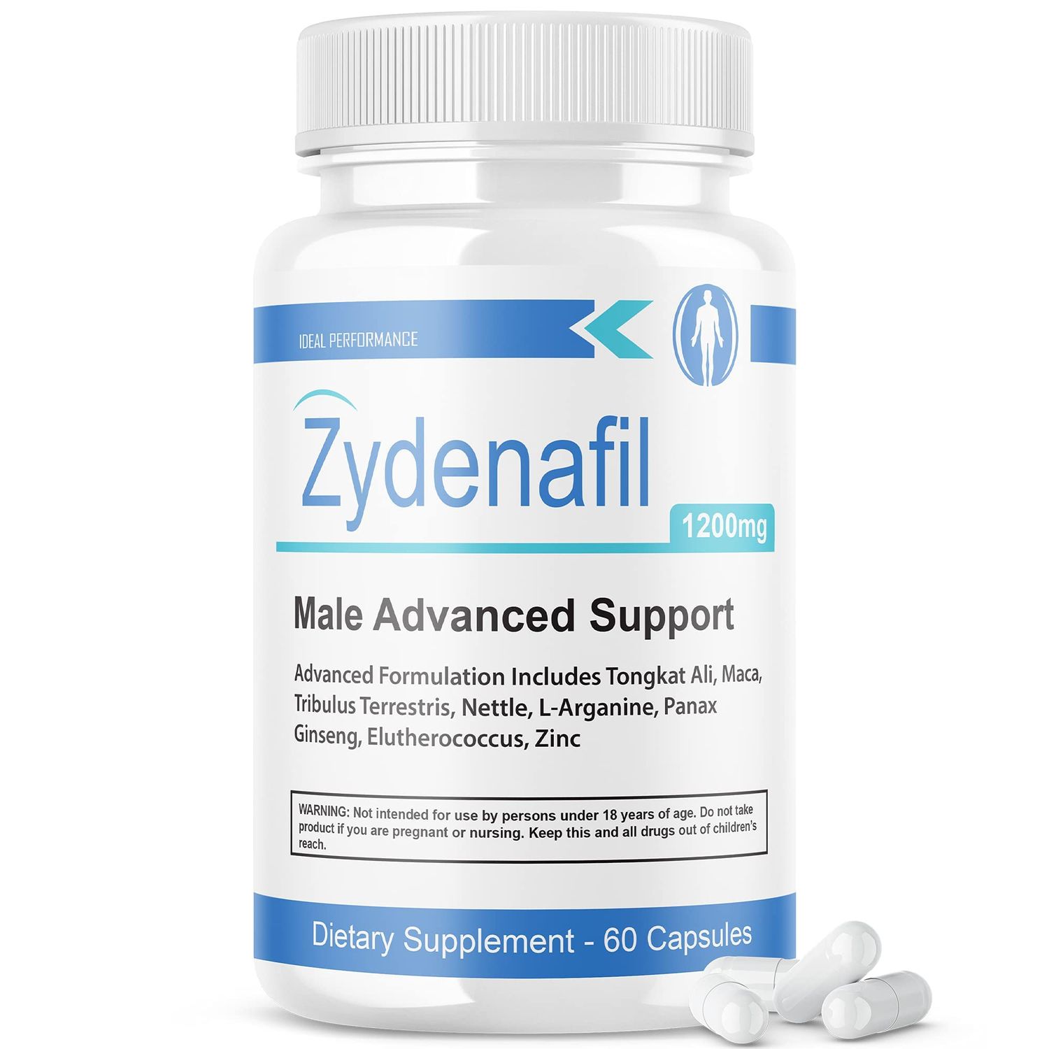 IDEAL PERFORMANCE Zydenafil Pills for Men 60 Capsules
