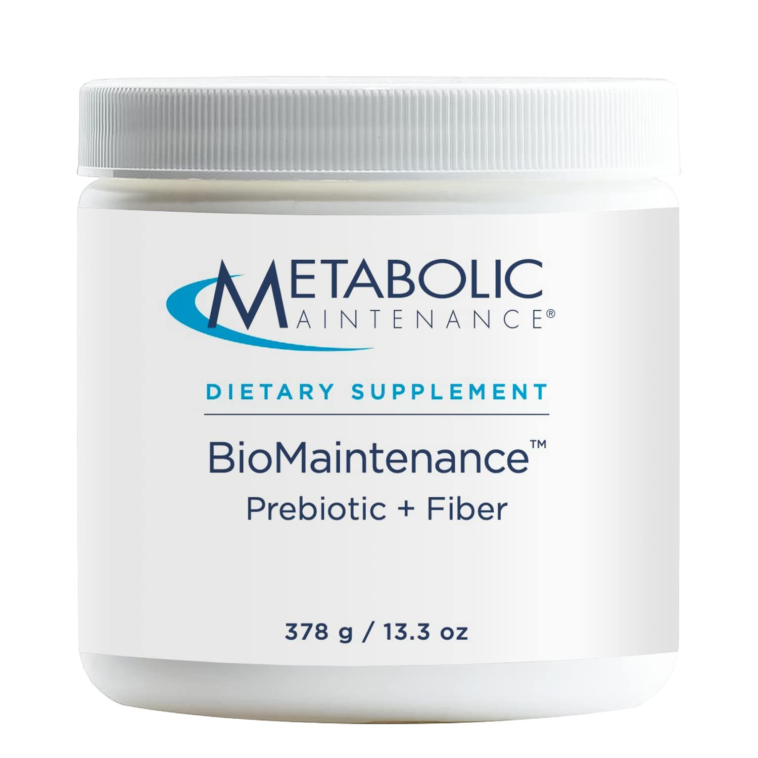 Metabolic Maintenance BioMaintenance Prebiotic Fiber Powder - Supports Gut Health Immune Function - Pure, Easy Add-in with No Sweeteners or Fillers 378g 60 Servings
