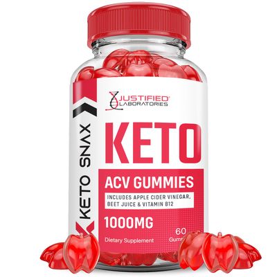 Keto Snax Keto ACV Gummies Advanced Formula 1000MG Keto Snax Keto Gummies Apple Cider Vinegar Formulated with Pomegranate Beet Juice Powder B12 Vegan Non GMO 60 Gummys