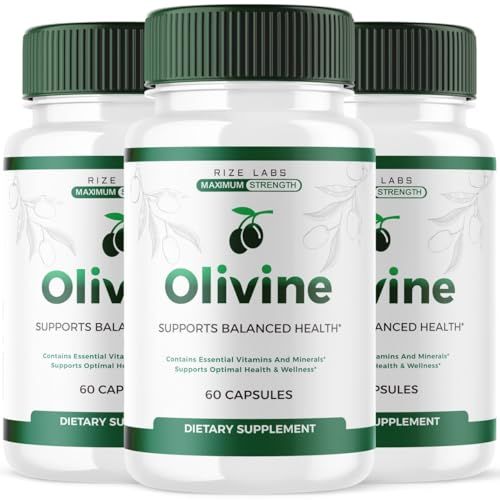 rize labs 3 Pack Olivine Weight Loss Supplement, Olivine Superfood Capsules for Total Body Wellness and a Healthy Lifestyle, Olivine Pills for Leaner Physique, Olive Vine Reviews 180 Capsules