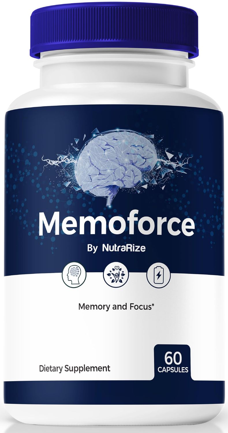 Memoforce Pills, Unlock Your Full Potential with MemoForce Capsules - Supports Memory, Focus Concentration, for Cognitive Health and Function, Official Memo Force Reviews 60 Capsules