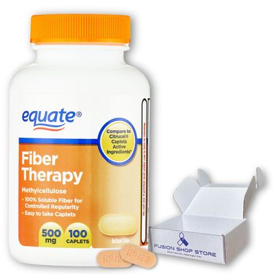 Fiber Therapy Methylcellulose 500mg,100ct Pack of 1, Boxed by Fusion Shop Store