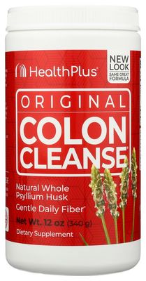 Health Plus Colon Cleanse Powder, Natural Flavor 12 oz Pack of 2