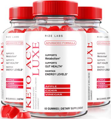rize labs - Keto ACV Luxe Gummies for Men Women Max Formula for Advanced Weight Loss Plus Keto Gummy 180 Gummies Pack of 3