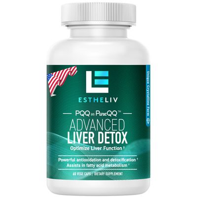 ESTHELIV Liver Cleanse Detox Repair New Generation ! PQQ Inositol Formula Updated V2.0 Non- Milk Thistle Liver Supplement, for Liver Detox - 30 Days Supply