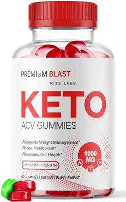 rize labs - Premium Blast Keto ACV Gummies for Weight Loss, Advanced Formula, Apple Cider Vinegar for Weight Management, Maximum Strength 60 Gummies