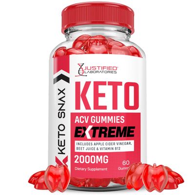 Keto Snax Keto ACV Gummies Extreme 2000MG Keto Snax Keto Gummies Advanced Formula Apple Cider Vinegar with Pomegranate Beet Juice Powder B12 Vegan Non GMO 60 Gummys
