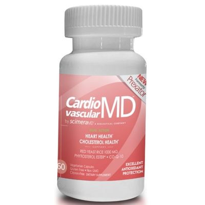 ScimeraMD CardiovascularMD Red Yeast Rice Supplement with Phytosterol Ester and CoQ10 for Heart Health and Cholesterol Support, 60 CT