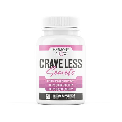 Crave Less: Secrets NEW FORMULA Max Strength Appetite Suppressant Weight Loss Pills for Women Belly Fat Burner, Carb Blocker, Energy Booster 7 Ultra Ingredients for Fast Results - 60 Capsules