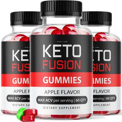rize labs - Keto Fusion ACV Gummies for Weight Loss Advanced Formula Supplement - Not Sugar Free - Keto Apple Cider Vinegar Gummies 180 Gummies Pack of 3
