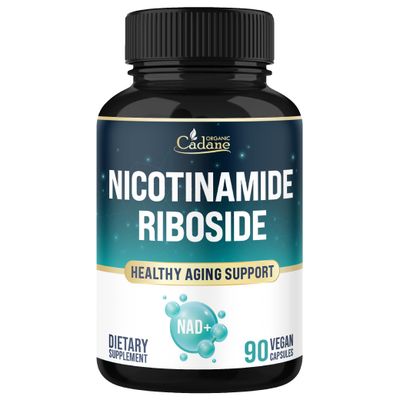 Organic Cadane Nicotinamide Riboside Supplement Cellular Health Support Vegan, Non-GMO - 90 Capsules - Support for 3 Months