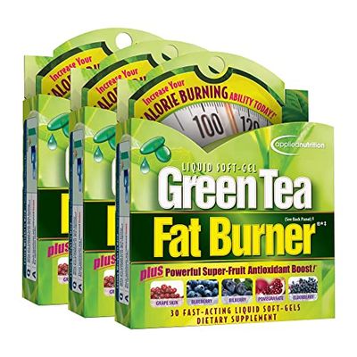 Applied Nutrition Green Tea Fat Burner 30 Soft Gels Pack of 3