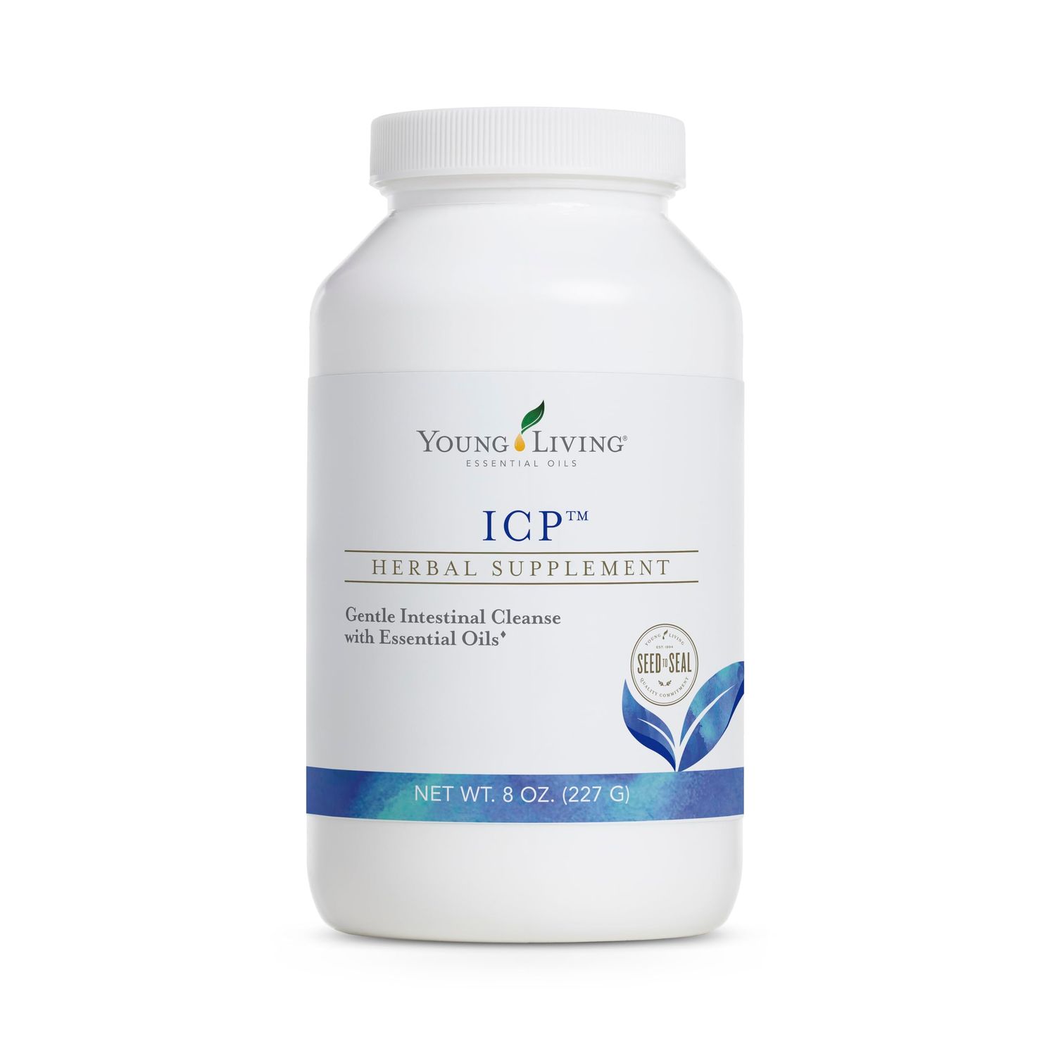 Young Living ICP 8oz. - Premium Essential Oils Nutrient Absorption Support Powder - Psyllium Fiber Supplement with Natural Soluble and Insoluble Fiber Blend
