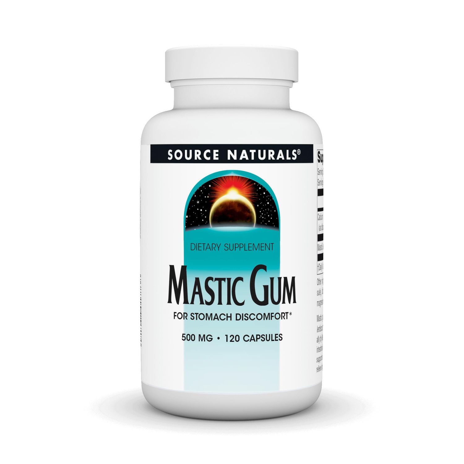 Source Naturals Mastic Gum for Stomach Discomfort 500 mg - 120 Tablets