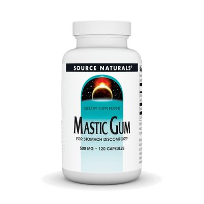 Source Naturals Mastic Gum for Stomach Discomfort 500 mg - 120 Tablets