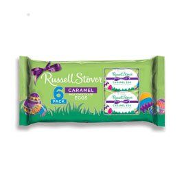 Russell Stover Milk Chocolate Caramel Egg , 6 oz. 6-Pack