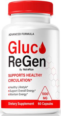 NutraRize GlucoRegen Pills, Official Gluco Regen Formula, All-Natural Blend to Support Stable Levels Overall Health, Premium GlucoRegen Pastillas Review 60 Capsules