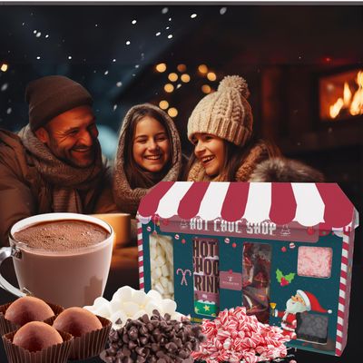 Hot Chocolate Gift Sets - Kids, Hot Chocolate Mix, Chocolate And Hot Chocolate With Mini Marshmallows Santa Chocolates Shop Hot Chocolate Bar, Stocking Fillers, Gifts For Kids