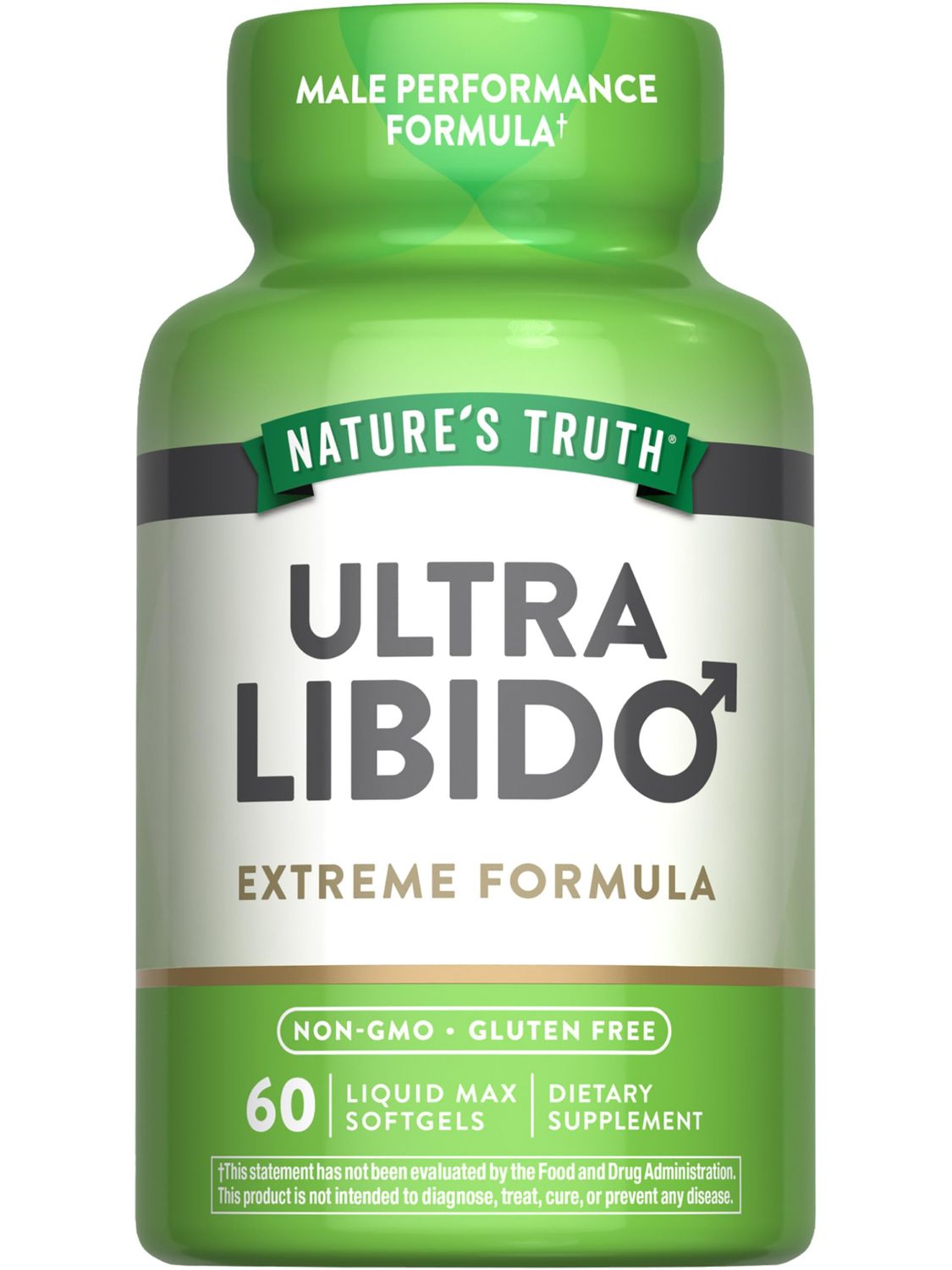 Natures Truth Libido Supplement for Men 60 Softgels Non-GMO Gluten Free Pills