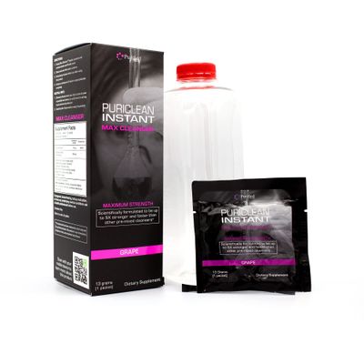 Wellgenix Puriclean Instant MAX Cleaner - Clean and Clear Full Body and Colon Cleanser Detox - Healthy Choice for Alcohol and Body Detoxification, 5X Stronger Faster, 1 Packet 13 Grams