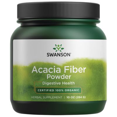 Swanson 100 Certified Organic Acacia Fiber Powder 10 Ounce 284 g Pwdr