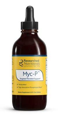 Researched Nutritionals Myc-P - Targeted Microbial Support - Cats Claw, SIDA Acuta, Houttuynia, Chinese Skullcap, Bearberry - Vegan Herb Extract for Immune Cleanse Detox Support 4 Fl Oz
