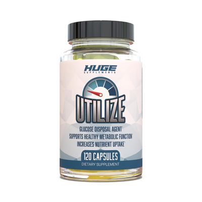 Utilize Glucose Disposal Agent GDA, Carb Blocker Nutrient Partitioner, Support Healthy Metabolic Function with 1.5g Berberine, 500mg Bitter Melon, 125mg Cinnamon More 120 Capsules