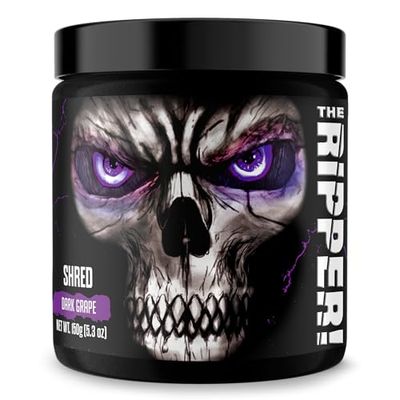 JNX SPORTS The Ripper! Shredding Thermogenic Fat Burner - Dark Grape 30 Servings Advanced Fast Acting Thermogenic Pre-Workout, Appetite Suppressant for Men Women