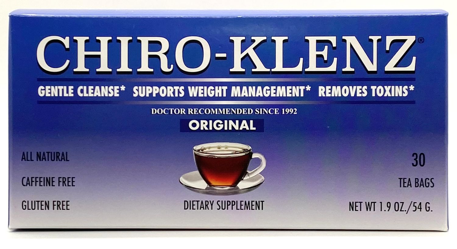 Chiro-Klenz Detox Tea for Colon Cleanse - Natural Herbal Tea for Bloating Relief for Women and MenNo Sugar, Caffeine, or Gluten