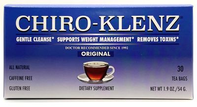 Chiro-Klenz Detox Tea for Colon Cleanse - Natural Herbal Tea for Bloating Relief for Women and MenNo Sugar, Caffeine, or Gluten