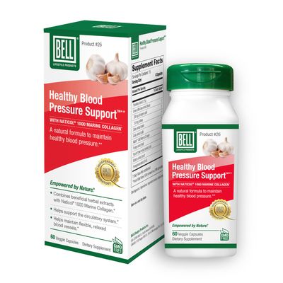 Bell Healthy Blood Pressure Support Unique Blend - Natural Blend of Green Coffee Bean Extract, Garlic Celery Seed Extract Supplements- 60 Capsules, Vegan, Non-GMO