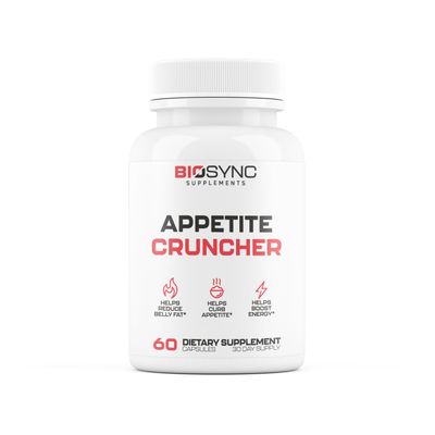 Appetite Cruncher - Weight Loss Pills for Women Fat Burner for Men to Boost Metabolism, Appetite Suppressant, Carb Blocker 5 Research Backed Ingredients for Weight Loss - 60 Diet Pills for Adults
