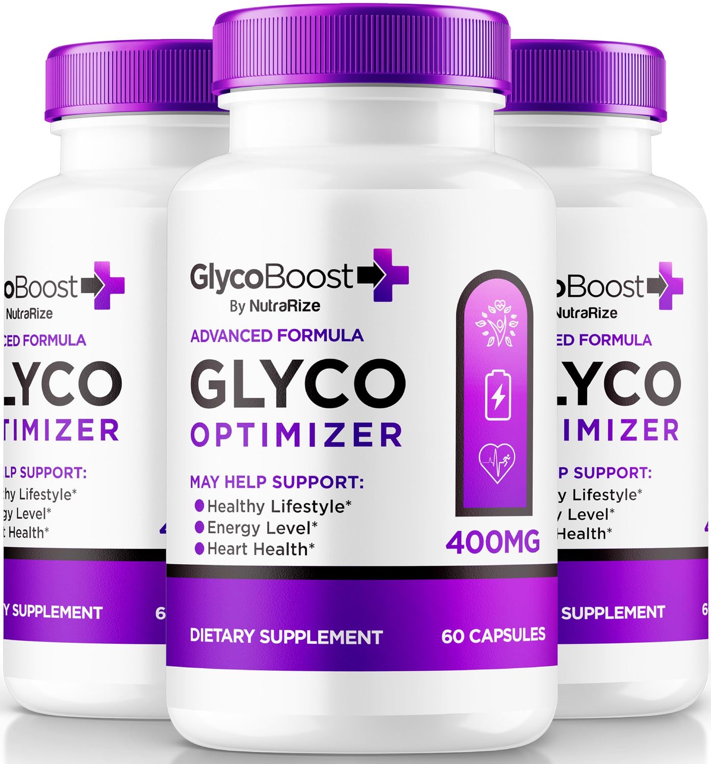 NutraRize 3 Pack GlycoBoost - Official Glyco Boost Blood Support Formula, All Natural Capsules for Healthy and Stable Levels, GlycoBoost Blood Vessel Cleaner, Glyco Boost Optimizer 180 Capsules