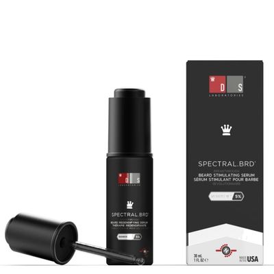 DS Laboratories Spectral.BRD Beard Oil for Men, Unscented, with Niacinamide, Biotin, Castor Oil, Hyaluronic Acid Rosemary for Hair Growth and Regrowth Treatment