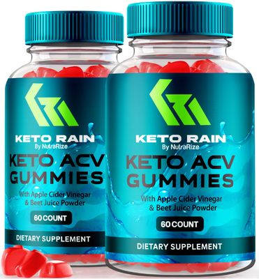 NutraRize Pack of 2 Keto Rain ACV Gummies, All Natural Keto Supplement, Keto Apple Cider Vinegar, Keto Plus ACV Reviews 120 Gummies