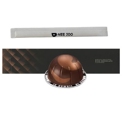 Rich Chocolate Coffee 10 Count Pack of 17.77 fl oz, stir stick