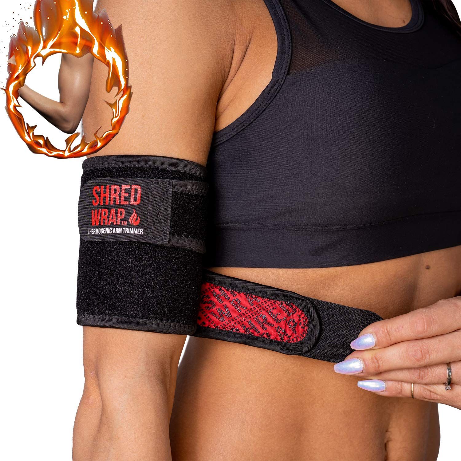 Iron Bull Strength Shred Wraps for Arms - Thermogenic Arm Trimmers for Weight Loss - Premium Fat Burning Bands with Slimming Technology - Body Wraps for Arms Toning Large