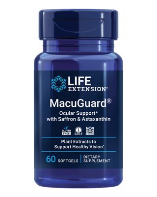 Life Extension MacuGuard Ocular Support with Saffron Astaxanthin - Eye Health Supplement for Healthy Vision - with lutein, zeaxanthin, meso-zeaxanthin - Gluten-free, Non-GMO - 60 softgels